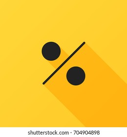 Percent sign vector icon