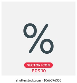 Percent Sign Vector Icon Illustration For Web And Mobile App.Ui/Ux