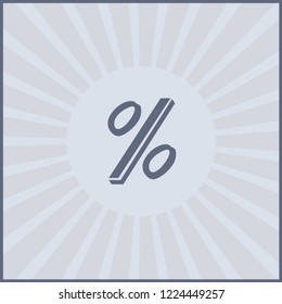 Percent sign . Vector illustration