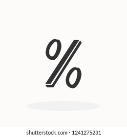 Percent sign . Vector illustration