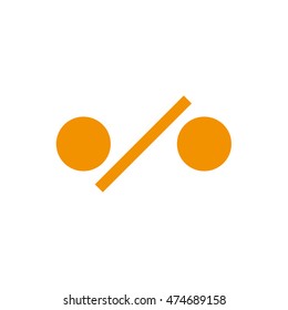 Percent sign . Vector illustration