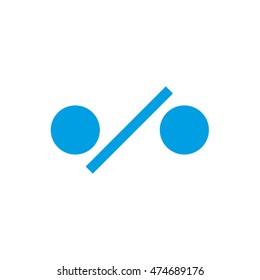 Percent sign . Vector illustration