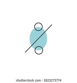 %-Singen-Symbol auf weißem Hintergrund, Vektorgrafik 