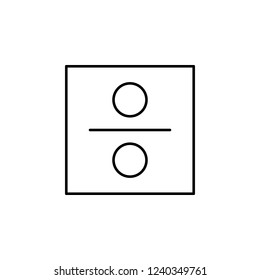 percent squared icon. Element of simple icon. Thin line icon for website design and development, app development. Premium icon