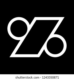 Percent symbol math icon, percentage graphic vector