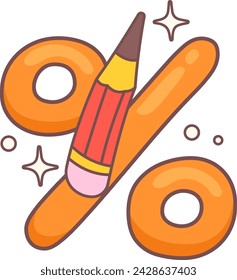 Ilustración vectorial de la etiqueta engomada