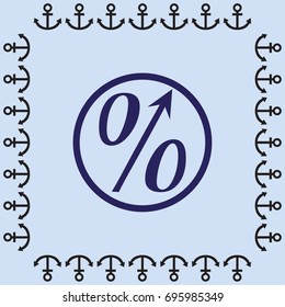 Percent symbol vector illustration