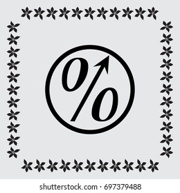 Percent symbol vector illustration