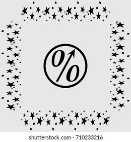 Percent symbol vector illustration
