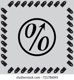 Percent symbol vector illustration