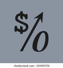 Percent symbol vector illustration. Education, finance, sales