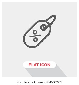 Percent tag vector icon