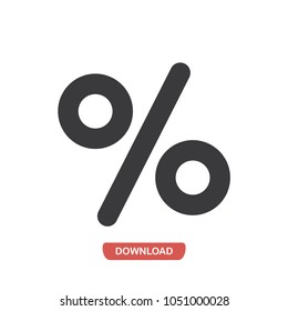 Percent vector icon