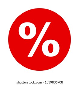 percent vector icon - Vector