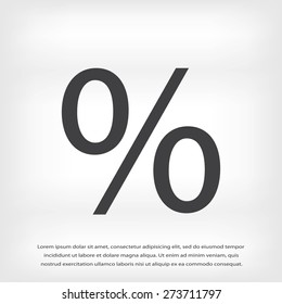 percent vector icon
