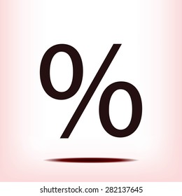 percent vector icon