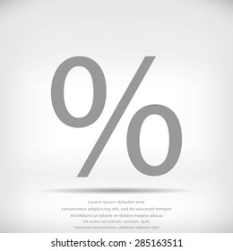 percent vector icon