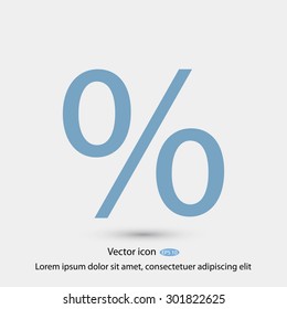 percent vector icon