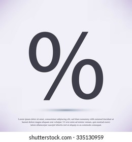 percent vector icon