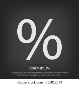percent vector icon