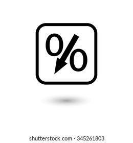 percent - vector icon