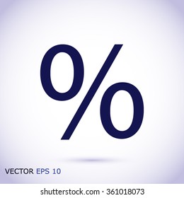 percent vector icon