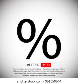percent vector icon