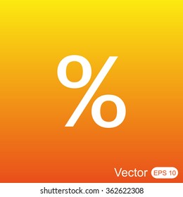 percent vector icon