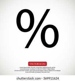 percent vector icon