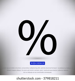 percent vector icon