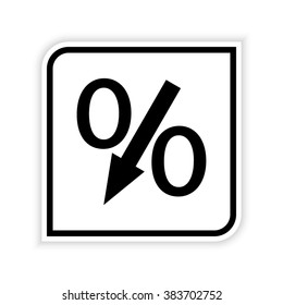 percent  - vector icon