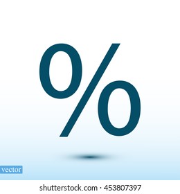 percent vector icon