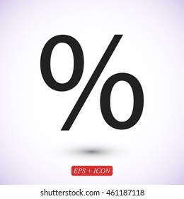 percent vector icon