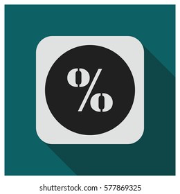 Percent vector icon