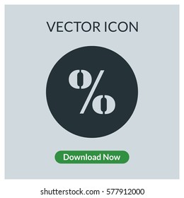 Percent vector icon