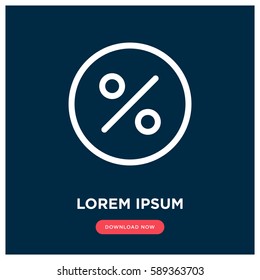 Percent vector icon