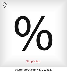 percent vector icon, vector best flat icon, EPS