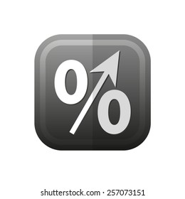 percent  - vector icon, flat design