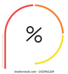percent vector icon . Lorem Ipsum Illustration design