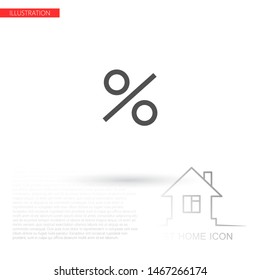 percent vector icon . Lorem Ipsum Illustration design