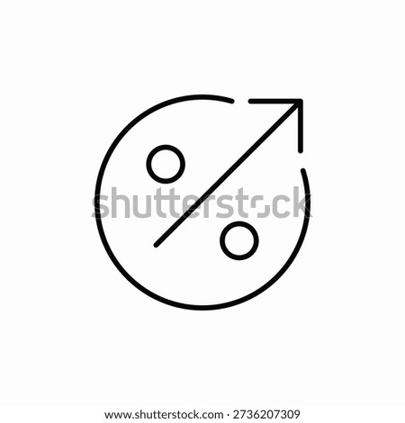 percentage amount icon sign vector