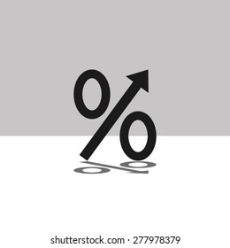 percentage arrow