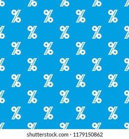 Percentage of black friday pattern vector seamless blue repeat for any use