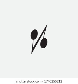 percentage of black illustration vector design symbol