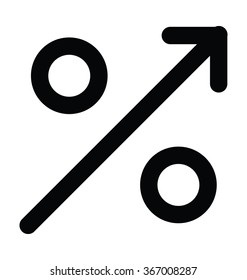Percentage Bold Line Vector Icon