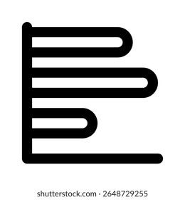 Percentage Chart icon thick bold line