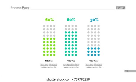 Percentage Chart  with Three Elements 