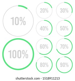 Percentage diagram vector design illustration isolated on white background
