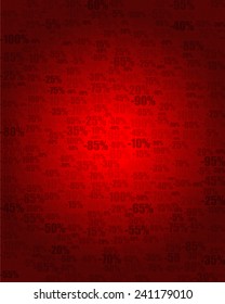 Percentage and digits in vector background