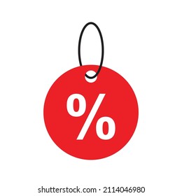 percentage discount promo icon vector